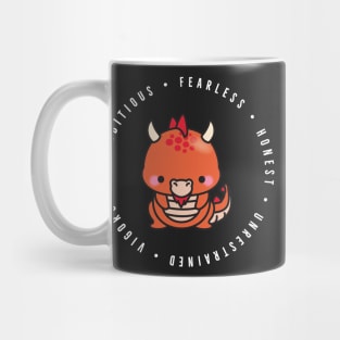 cute chinese zodiac | year of the dragon | personality traits | ambitious, fearless, honest, unrestrained, vigorous Mug